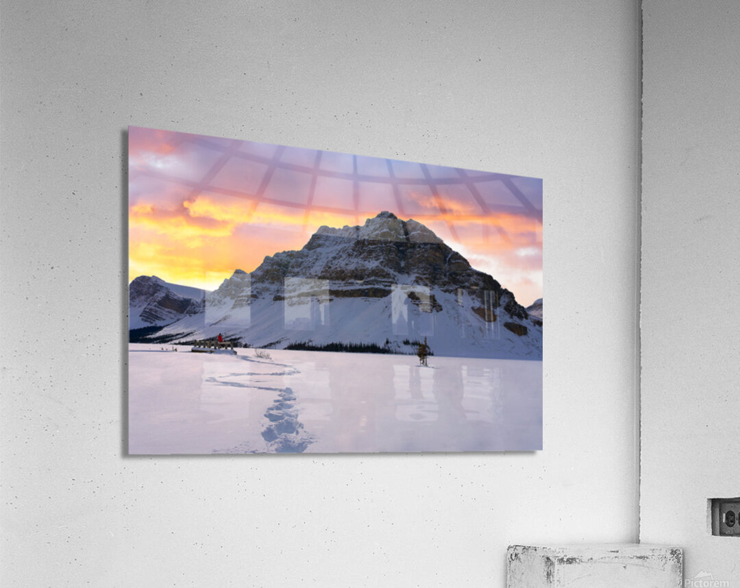 Tranquility by the Frozen Lake Acrylic Print