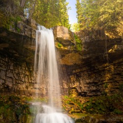 Golden Glow at Troll Falls