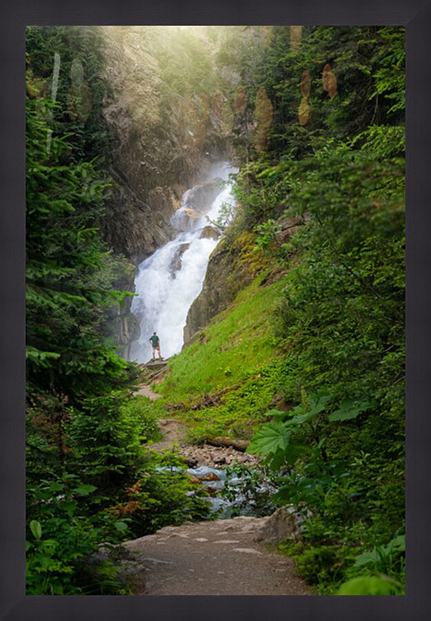 Embracing Bear Creek Falls  Majesty Picture Frame print