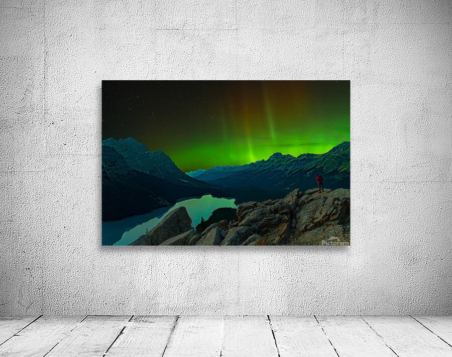 Aurora s Dance at Peyto Lake Wall Preview